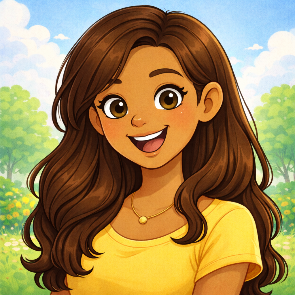 Character headshot of a women