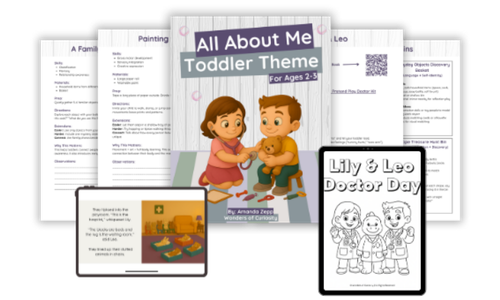 This images shows what the inside of the All About Me Toddler Theme looks like
