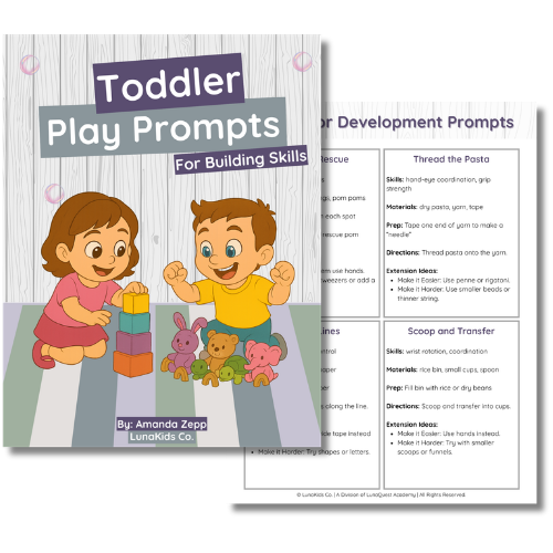 An image showing what the Toddler Play Prompts looks like inside